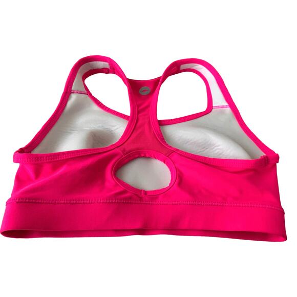 AVIA LINED RACERBACK SPORTS BRA, WOMENS, SMALL (30D/32BC/34A) HOT PINK MED MPACT - Picture 2 of 8